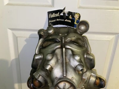 FALLOUT Power Armor Helmet Rubber Mask - 2016 Bethesda - Cosplay Halloween  RARE - Image 1 of 4