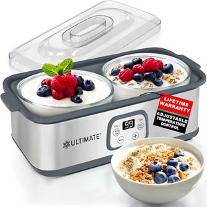 Probiotic Yogurt Maker with Adjustable Time & Temp Control - Make Trillions of L - Picture 1 of 9