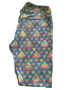 Lularoe TC Leggings Blue Pizza New Rare Hard To Find Unicorns - Picture 1 of 3