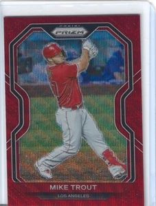 MIKE TROUT 2021 PRIZM RED WAVE PRIZM #37/99 -ANGELS!! - Picture 1 of 2