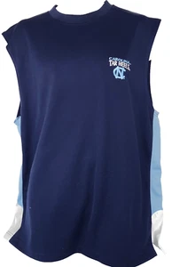 Starter Carolina Tarheels Vintage Shirt Mens XL Blue Sleeveless Embroidered Logo - Picture 1 of 4
