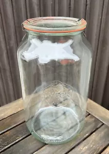 Weck Glas Einmachgläser mit Deckel, Gummi Und Spangen, Vorratsglas, 3 Liter - Bild 1 von 2