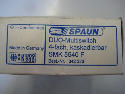 Spaun SMK 5540F DUO-Multiswitch 4-fach, kaskadiebaar, NEU!!! - Bild 1 von 4