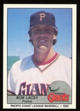 1985 Cramer Sports Card Phoenix Giants BOB LACEY RC GIANTS ATHLETICS A'S
