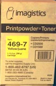 Tóner amarillo genuino Imagistics 469-7 para CD-1500-2000 - Imagen 1 de 1