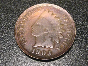 1903 Indian Head Cent ERROR RECESSED RIM - Picture 1 of 4