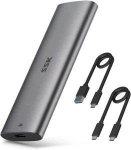 SSK M.2 NVME SATA SSD Enclosure Adapter, HE-C370 USB3.2 - Afbeelding 1 van 2
