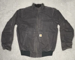 Carhartt Full Swing Sherpa Lined Armstrong Jacket Men Medium Faded Charcoal Gray - Picture 1 of 16