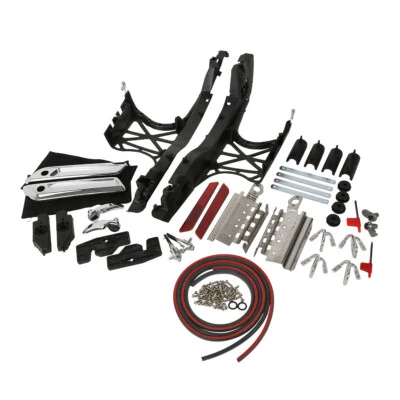 One Touch Opening Saddlebag Latch Lids Hardware Cover Kit For Harley 2014-2024 - Image 1 of 4