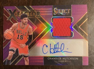 2019-20 Select CHANDLER HUTCHINSON RC Jersey Auto Purple #ED /99 BULLS