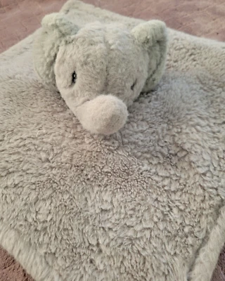 Manta de seguridad para bebé Lovey elefante a lunares gris/gris 12X12 Foto 1 de 3