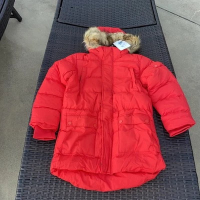 Abrigo de invierno acolchado acolchado acolchado acolchado Szory para mujer mediano-US 8 - piel/capucha extraíble nuevo con etiquetas Foto 1 de 4