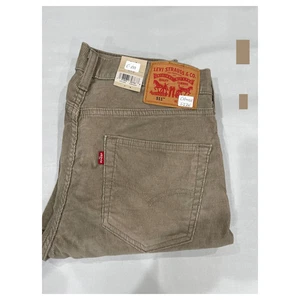 Levi  511 Slim Fit Corduroy Pants Beige Tan Choose Size - Picture 1 of 4