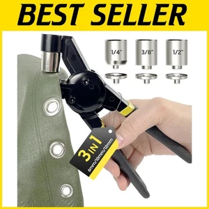 Versatile 600-Piece Grommet Tool Kit with Multi-Size Hole Punch for DIY Projects - Picture 1 of 8