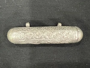 Afghanischer zylindrischer Amulett Gebetskasten/Rollenhalter Anhänger - Bild 1 von 7