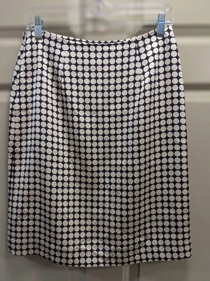 Falda Lápiz Banana Republic Lunares 100% Seda Mod MIDI - 6 P Foto 1 de 4