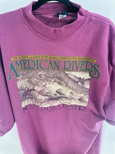 T-shirt vintage uomo anni 80 Signal sport punto singolo natura taglia XL arte nativa rossa - Foto 1 di 9