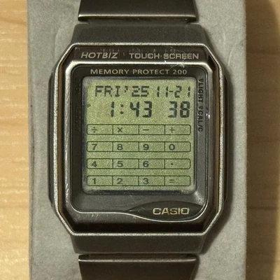 Reloj digital Casio VDB-3000 Gunmetal Hotbiz protección de memoria banco de datos 1491 VDB Foto 1 de 4