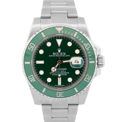 PAPELES Rolex Submariner HULK Cerámica Acero Inoxidable Verde 40mm 116610 LV CAJA Foto 1 de 4
