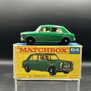 Vintage Matchbox Lesney No. 64 MG 1100 Toy Car In Original Box - Picture 1 of 10