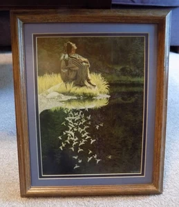 Bev Doolittle Let My Spirt Soar Birds Pond Framed Print 15.75 x12.75 - Imagen 1 de 2