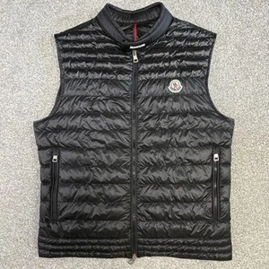 Moncler Gir Gilet Black Size 2 Small 100% Authentic - Picture 1 of 13