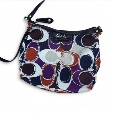 蔻驰签名手提包钱包复古 Y2K 小号丝绸设计 — 第 1/4 张图片