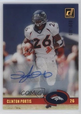 2023 Panini Clearly Donruss Clearly Retro 2003 Auto /100 Clinton Portis #3 Auto - Image 1 of 2