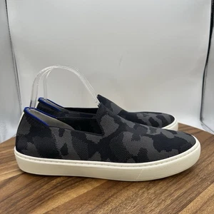 Rothy’s The Original Slipper Turnschuhe Low Top schwarz grau Tarnmuster Damen 9,5 - Bild 1 von 10