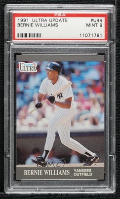 1991 Fleer Ultra Update Factory Set Bernie Williams #U-44 PSA 9 MINT - Image 1 of 3