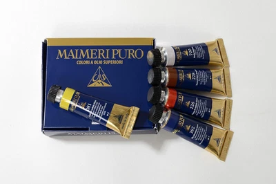 Colori a Olio Linea Puro Set in Cartone 5 Tubi Da 20Ml Colori Primari - Immagine 1 di 4