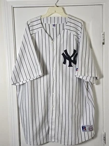 Vintage Russell Athletic New York Yankees Hideki Matsui Trikot Gr. 4XL Nadelstreifen - Bild 1 von 6