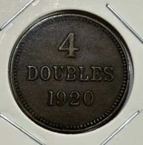 1920 Guernsey 4 Doubles Coin - Bild 1 von 3