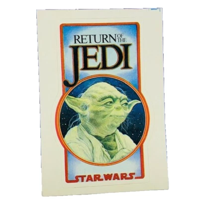 Return of the Jedi Yoda sticker decal Star Wars vintage mactac starliner Dagobah - Image 1 of 2