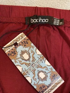 NWT Women’s Basic Jersey Midaxi Skirt Berry Red Us12 Size 12 New - Picture 1 of 8
