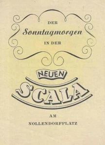 Berlin July 1947 program new Scala laughing radio Tom Holm/Kurt Drabek - Picture 1 of 3