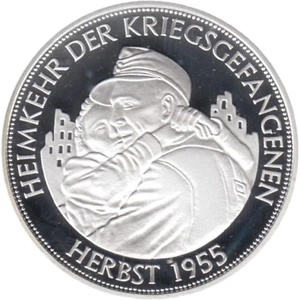 Silver Medal Return of Prisoners of War Autumn 1955 Ag Proof -  240911 1202 - Picture 1 of 2
