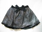 190448 Girl’s 3T OLD NAVY Black Silver Glitter Tulle Mesh Party Skirt EUC 