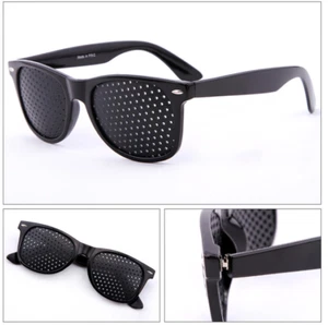 Unisex Eyes Correction Exercise Eyesight Vision Care Improvement Pinhole Glasses - Picture 1 of 3