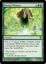 WOTC MtG Worldwake Bestial Menace (U) (x4) NM