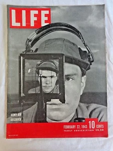 Life Magazine February 22 1943 Army Air Observer Gene Autry Great Ads Articles - Picture 1 of 11
