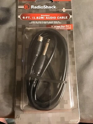 RadioShack 4202377 6ft Shielded 6.3mm to RCA Shielded Audio Cable - Deal - Image 1 of 2