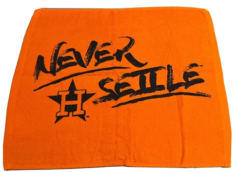 Houston Astros 2018 Playoff Never Settle Rally Towel SGA Cover