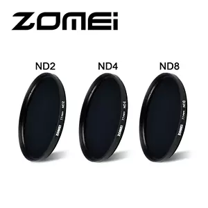 ZOMEI CIRCULAR FILTERS Neutral Density ND2 ND4 ND8 Filter Kits for SLR Camera  - Picture 1 of 17