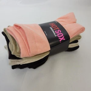 Hot Sox Women's Classic Solid Color Fashion Casual Crew Socks 5 pack Multi - Picture 1 of 4