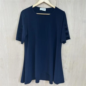 Joseph Ribkoff Dark Navy Loose Fitting Top - Size Large - Picture 1 of 7