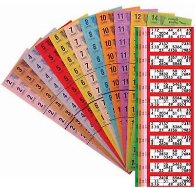 Bingo Flyers,Pad 1500 Tickets,12 To View Yellow ,Green ,Jumbo Brand 1-90,Quality • 4£
