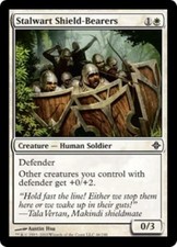 WOTC MtG Rise of the Eldrazi Stalwart Shield-Bearers (C) (Foil) NM