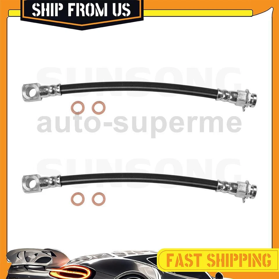 Manguera de freno delantera 2x para Dodge W200 1976-1980 3,7 L 1976-1978 Dodge W200 6,6 L Foto 1 de 4