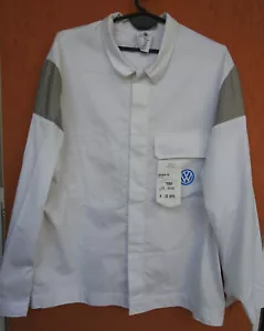 VW Volkswagen Factory Work Jacket Workshop Worker Mechanic Garage White (XL) - Picture 1 of 9